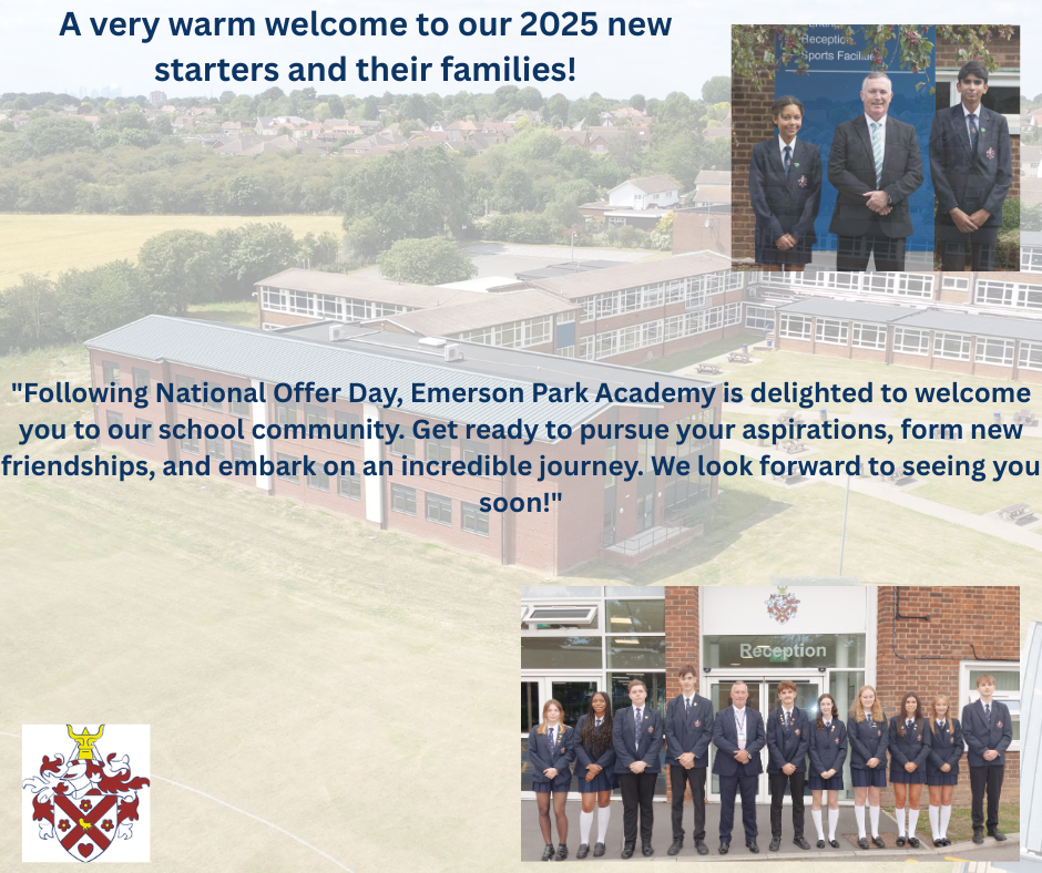 A warm welcome to Emerson Park Academy in 2025